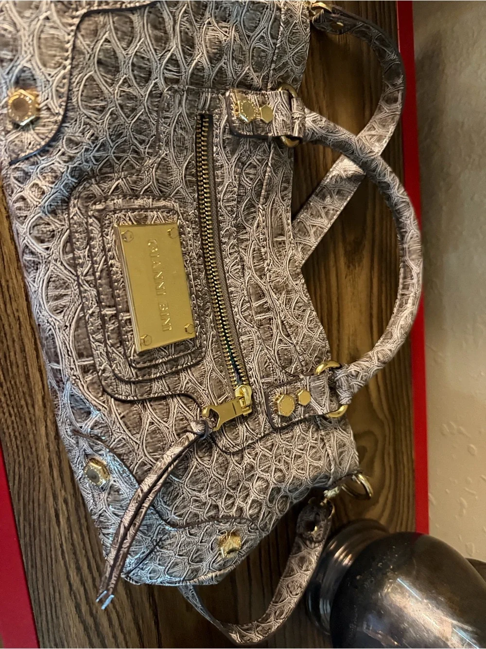 Gianni Bini croc embossed